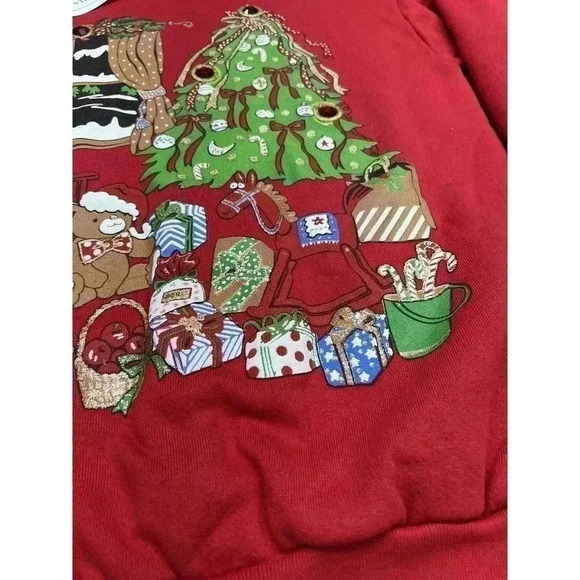 NEW W TAGS VINTAGE SINGLE STITCH 80'S VICTORIA JONES CHRISTMAS SHIRT MADE USA - Picture 9 of 11